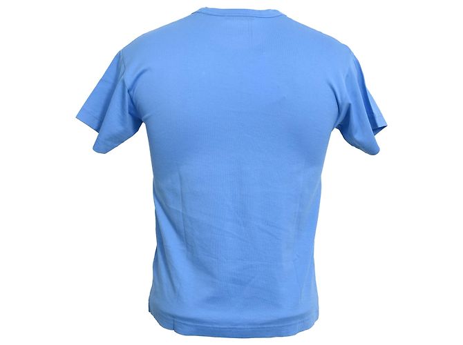 T-shirt Acne Studios con patch logo in cotone blu - vista 3