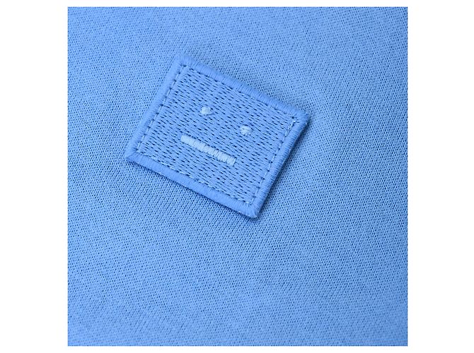 T-shirt Acne Studios con patch logo in cotone blu - vista 5