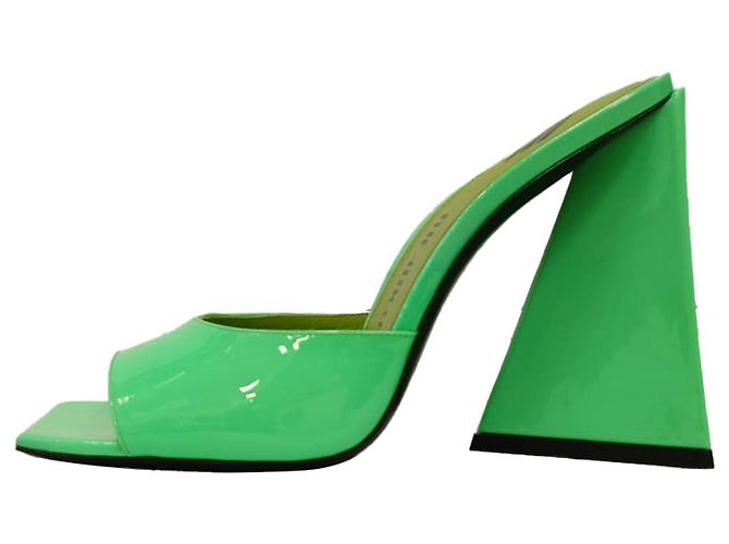 Mule Devon di The Attico in vernice verde neon - vista 4