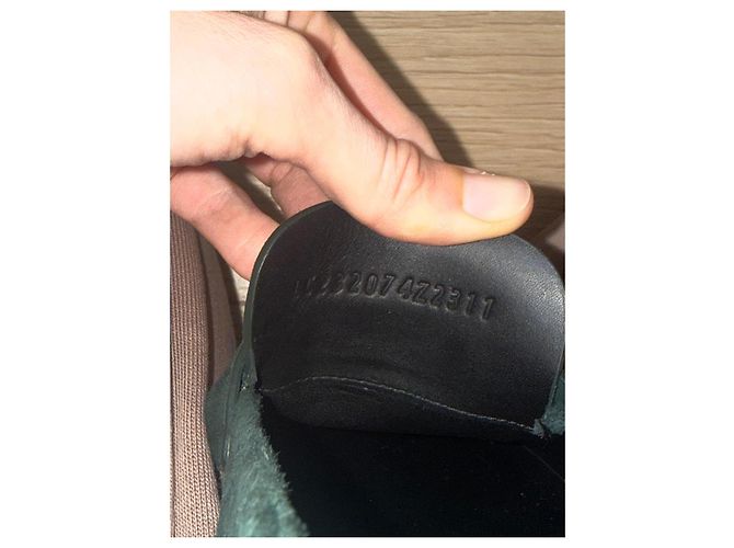 Mocassini Hermès Hot in Capretto Verde scuro - vista 8