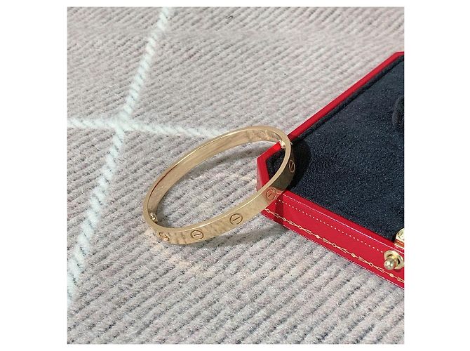 Bracciale Cartier Love versione larga in oro rosa D'oro - vista 2