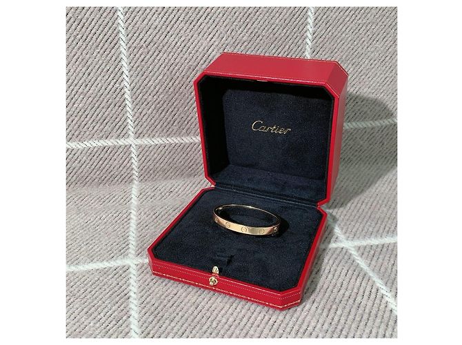 Bracciale Cartier Love versione larga in oro rosa D'oro - vista 3