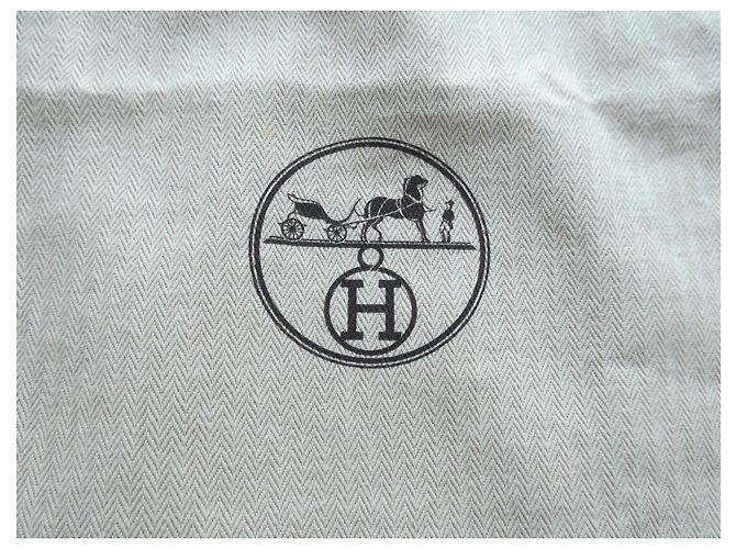 Housse Hermès Birkin 30 Toile Chevron Beige - vue 2