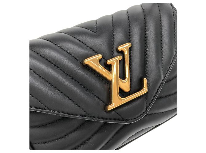Borsa a tracolla Louis Vuitton Multi Pochette M56461 Nero - vista 4