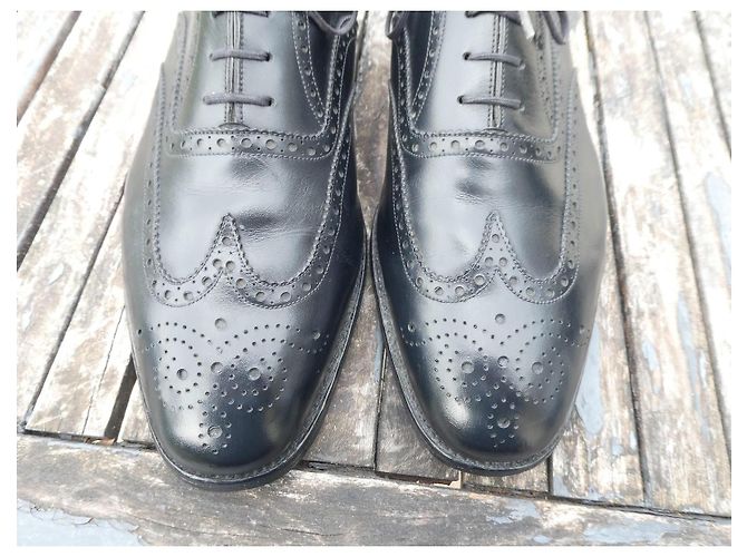 JM Weston Scarpe Richelieu J.M. Weston Pelle Nera Nero - vista 2