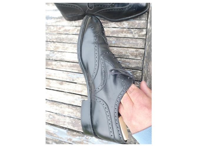 JM Weston Scarpe Richelieu J.M. Weston Pelle Nera Nero - vista 4