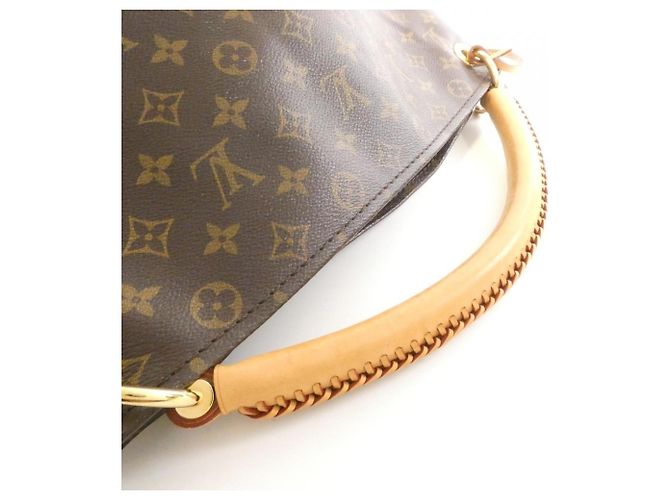 Borsa a Spalla Louis Vuitton Monogram Artsy MM Marrone Monogramma - vista 6