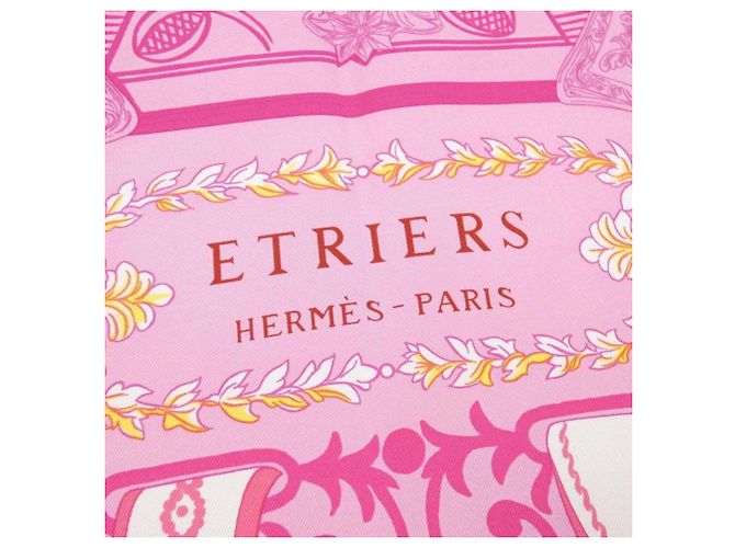 Silk In Hermès Hermes ETRIERS Carré Seidentuch 003502S Pink - Ansicht 2