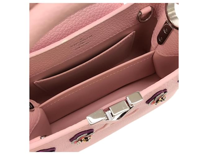 Borsa Louis Vuitton Capucines MINI Rosa - vista 8