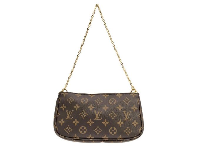 Louis Vuitton Monogram Multi Pochette Accessoires Braun Khaki - Ansicht 2