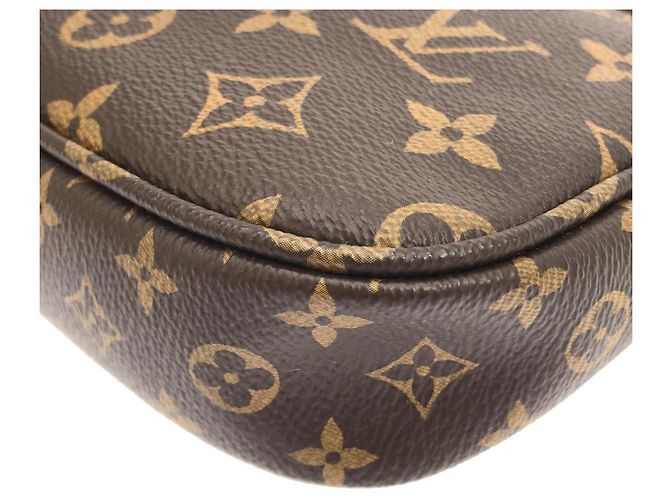 Louis Vuitton Monogram Multi Pochette Accessoires Braun Khaki - Ansicht 3