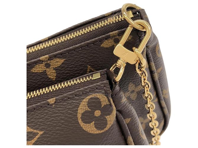 Louis Vuitton Monogram Multi Pochette Accessoires Braun Khaki - Ansicht 6