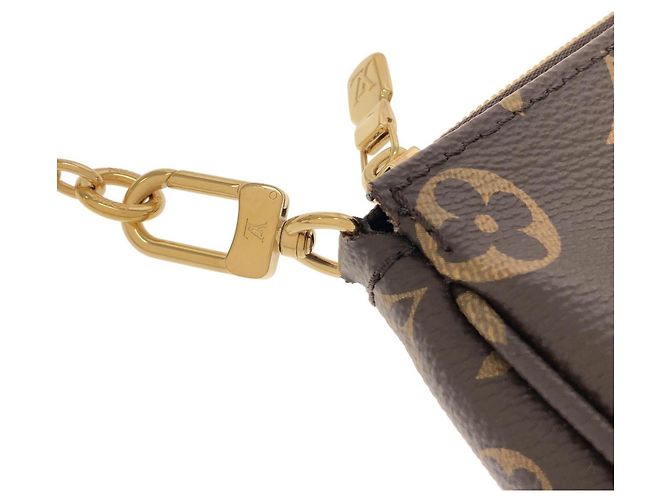 Louis Vuitton Monogram Multi Pochette Accessoires Braun Khaki - Ansicht 7