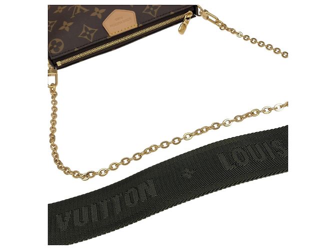 Louis Vuitton Monogram Multi Pochette Accessoires Braun Khaki - Ansicht 8