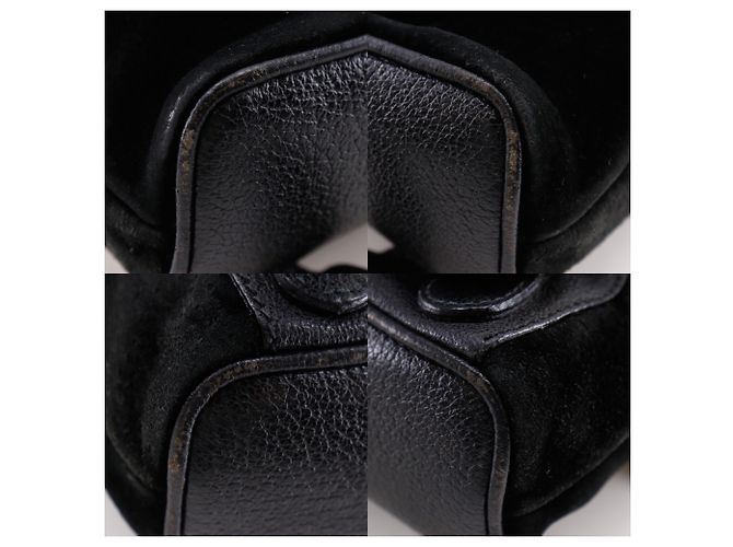 Mochila Gucci Bamboo de ante negro - vista 4