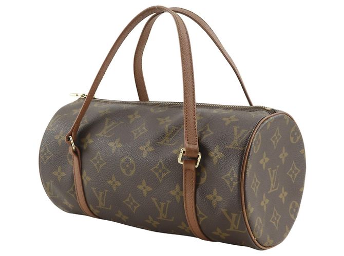 Borsa Louis Vuitton Papillon 26 Marrone Monogramma - vista 2
