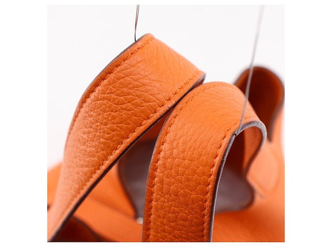 Hermès Hermes Picotin PM Handtasche Orange - Ansicht 5