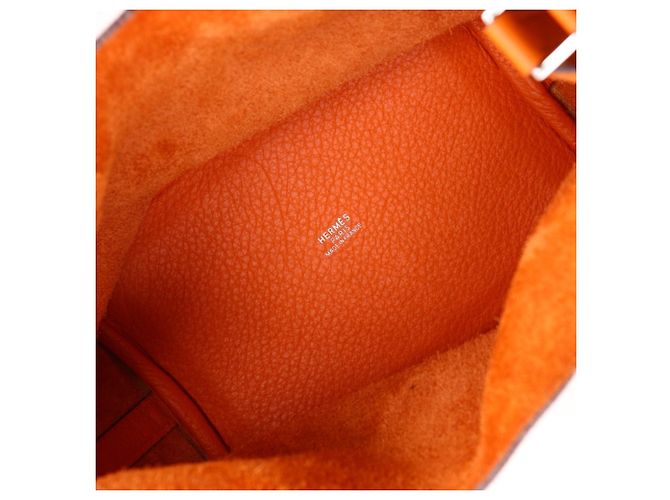 Hermès Hermes Picotin PM Handtasche Orange - Ansicht 6