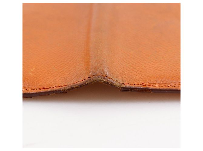 Hermès Bearn Classic Long Wallet aus Epsom-Leder in Orange - Ansicht 15