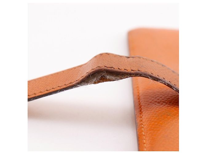 Hermès Bearn Classic Long Wallet aus Epsom-Leder in Orange - Ansicht 16