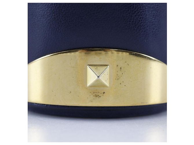 Borsa a tracolla con catena e borchie Valentino Garavani Blu navy - vista 10