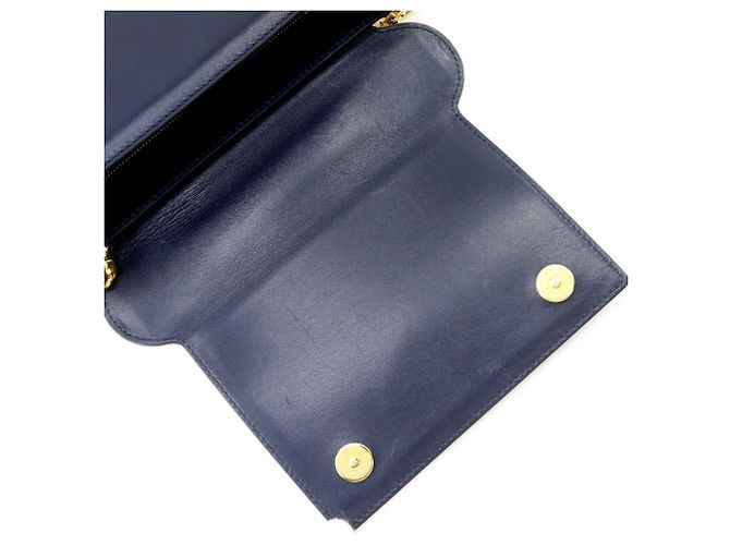 Borsa a tracolla con catena e borchie Valentino Garavani Blu navy - vista 8