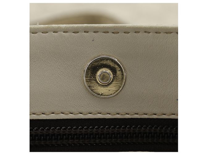 Borsa Tote in pelle off-white Gucci Bianco sporco - vista 12