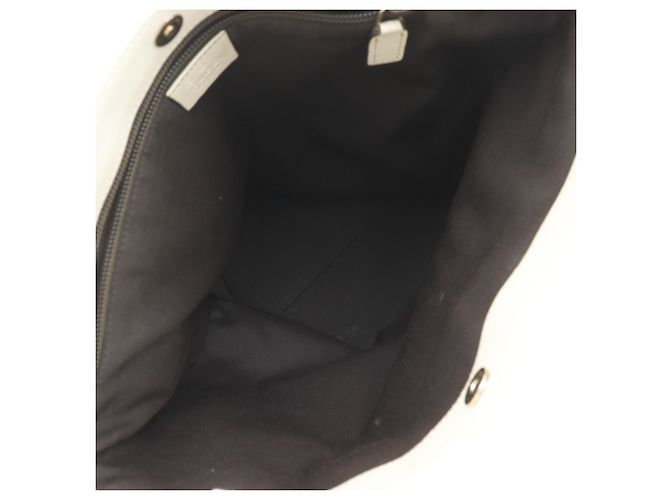 Borsa Tote in pelle off-white Gucci Bianco sporco - vista 6