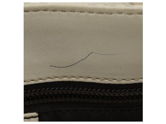Borsa Tote in pelle off-white Gucci Bianco sporco - vista 9