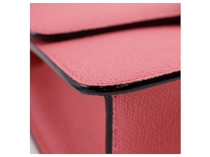 Borsa a tracolla Valextra Noro in pelle piccola Rosa - vista 4