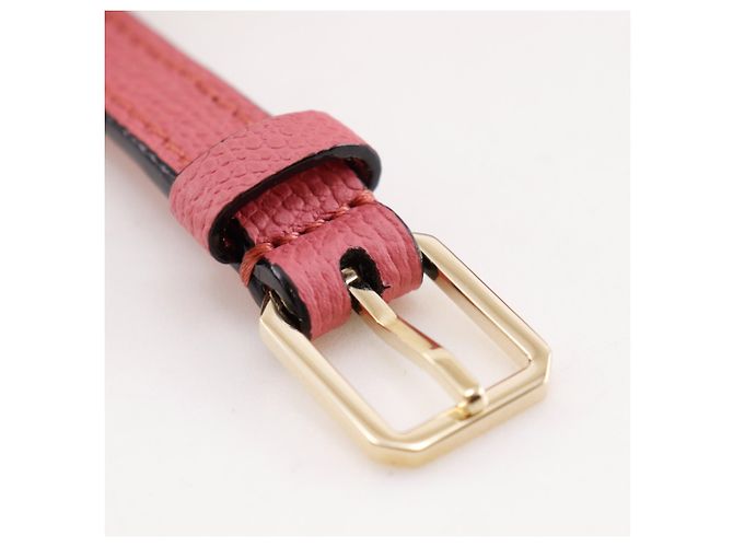 Borsa a tracolla Valextra Noro in pelle piccola Rosa - vista 9