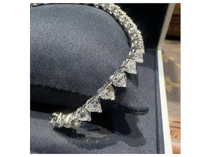 Bracciale De Beers Love Diamond Row in diamanti Argento - vista 3