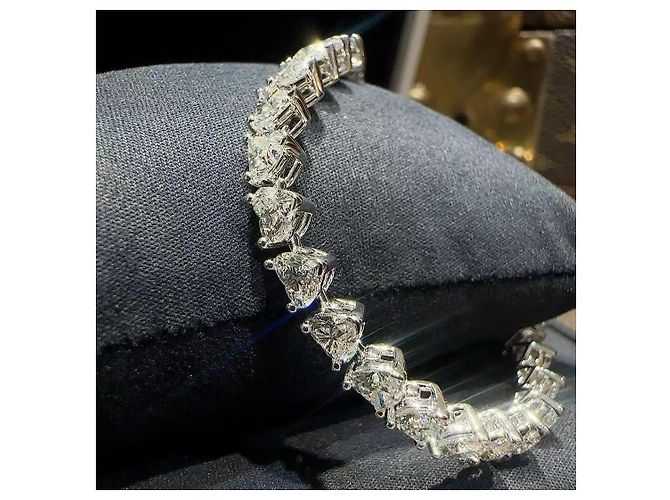 Bracciale De Beers Love Diamond Row in diamanti Argento - vista 4