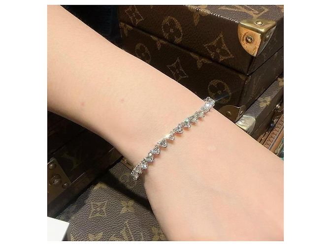 Bracciale De Beers Love Diamond Row in diamanti Argento - vista 8