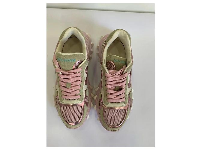 Balmain B-East Sneakers Rosa - vista 3