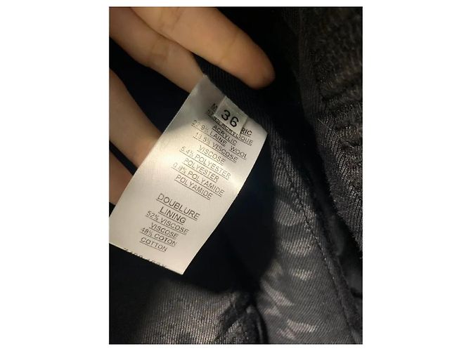 Balmain Black Wool Blend Structured Blazer - view 7