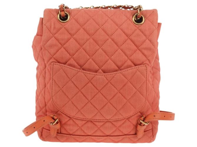 Chanel Vintage Flap Denim Rosa - vista 2