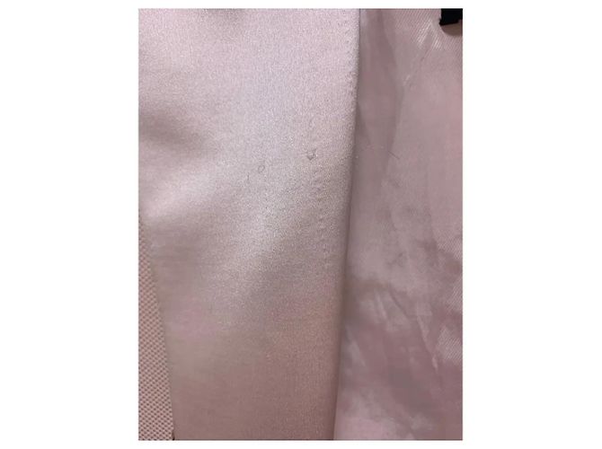 Balmain Blazer entallado de algodón y seda rosa claro - vista 6