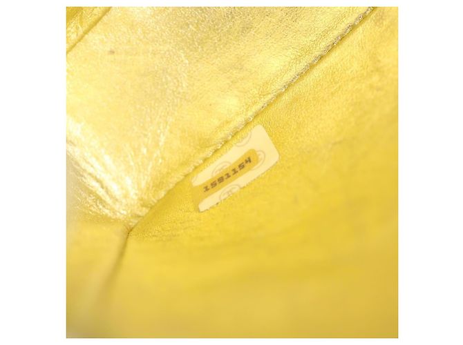 Chanel Vintage CC Chain Flap Quilted Lambskin Mini D'oro - vista 6
