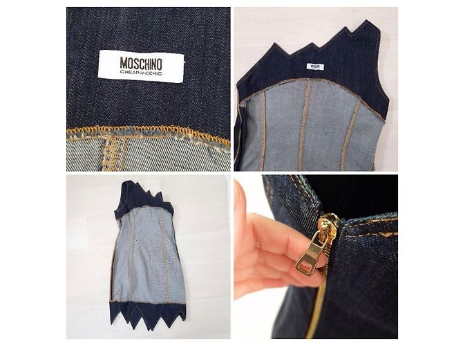 Moschino Cheap and Chic Denimkleid Fiamma - Ansicht 10