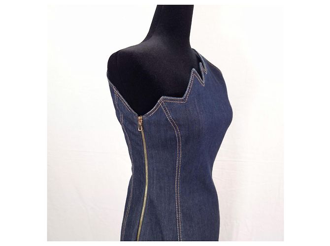 Moschino Cheap and Chic Denimkleid Fiamma - Ansicht 4