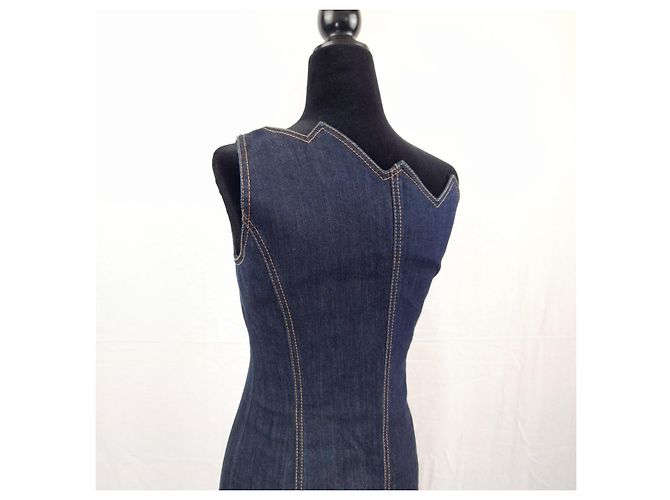 Moschino Cheap and Chic Denimkleid Fiamma - Ansicht 7