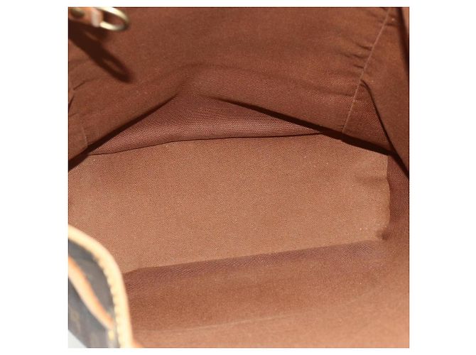 Louis Vuitton Vintage Montsouris Monogram Canvas MM Marron - vue 5
