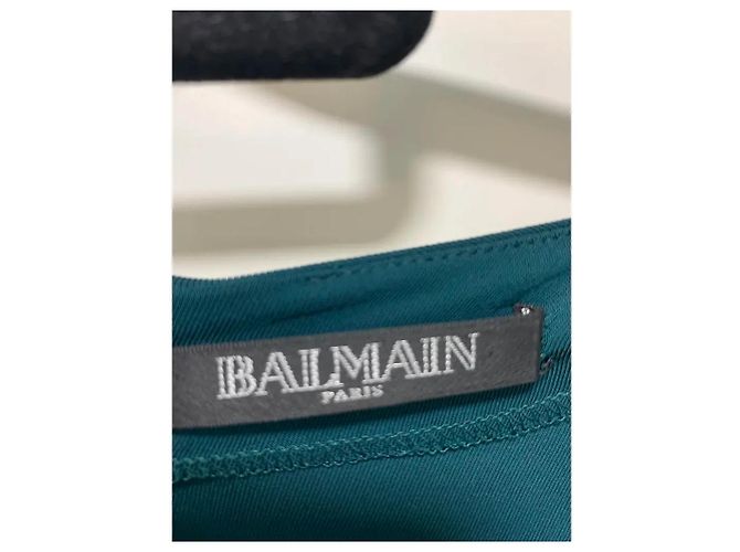 Balmain Besticktes Viscose Maxi-Kleid Khaki - Ansicht 4