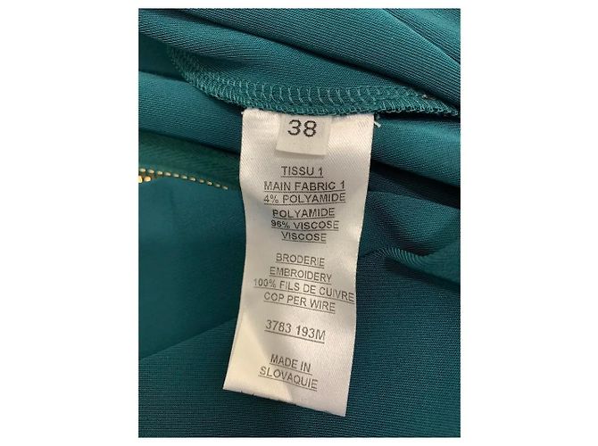 Balmain Besticktes Viscose Maxi-Kleid Khaki - Ansicht 8