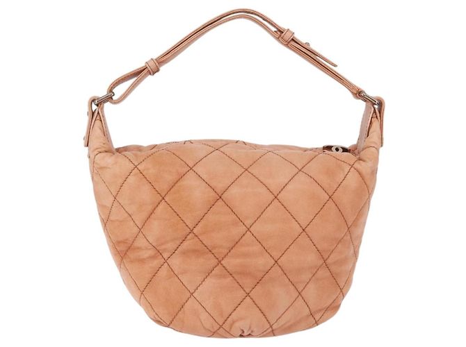 Chanel Cloudy Bundle Hobo in agnello trapuntato Arancione - vista 2