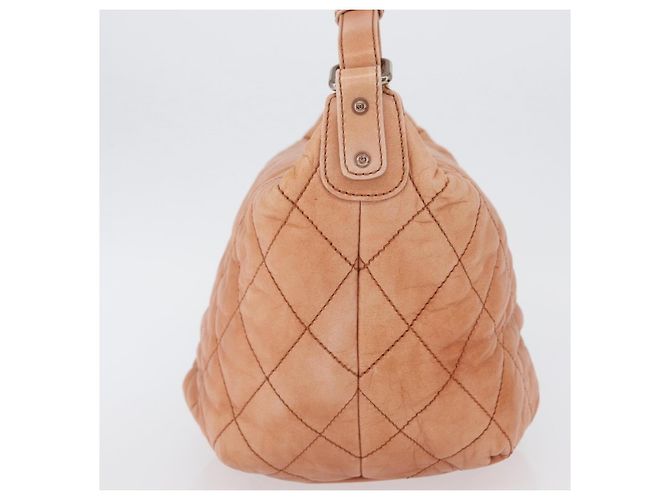 Chanel Cloudy Bundle Hobo in agnello trapuntato Arancione - vista 3