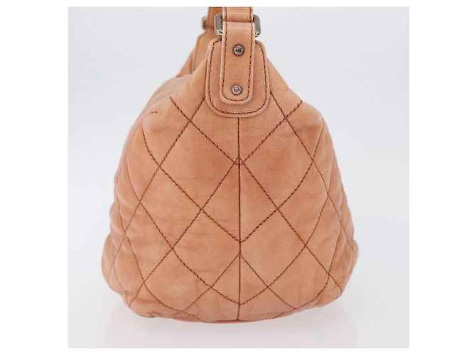 Chanel Cloudy Bundle Hobo in agnello trapuntato Arancione - vista 4