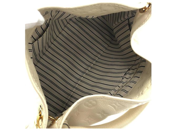 Borsa a Spalla Louis Vuitton Monogram Empreinte Artsy MM Bianco - vista 7