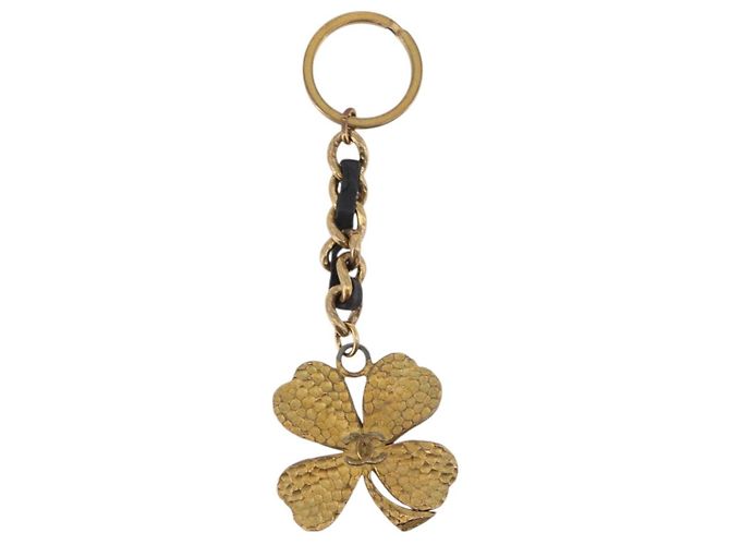 CHANEL COCO Schlüsselanhänger Charm aus Metall Gold CC Auth bs34873 Golden - Ansicht 2